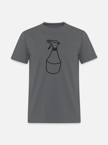 Cleaning detergent squirt bottle - Men's T-Shirt - charcoal