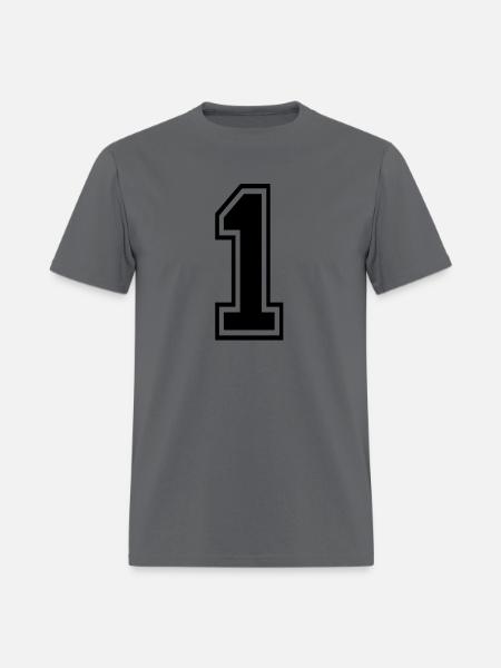 1 - Men's T-Shirt - charcoal