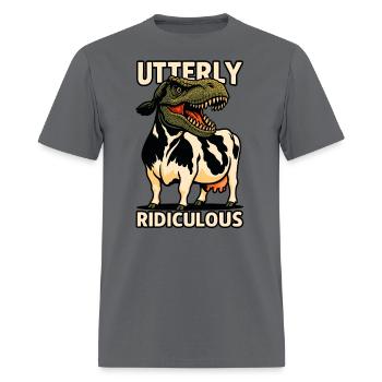 Utterly Ridiculous Funny Animal Pun - Men's T-Shirt - charcoal - Front - Jose (178cm)