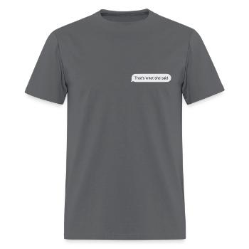 The office - Men's T-Shirt - charcoal - Front - Jose (178cm)