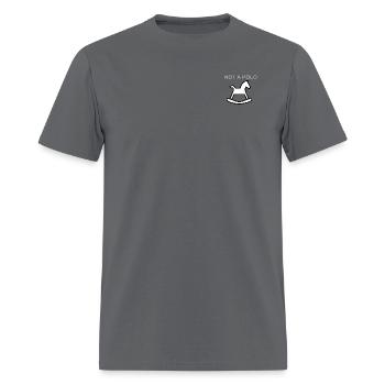 Not A Polo - Men's T-Shirt - charcoal - Front - Jose (178cm)