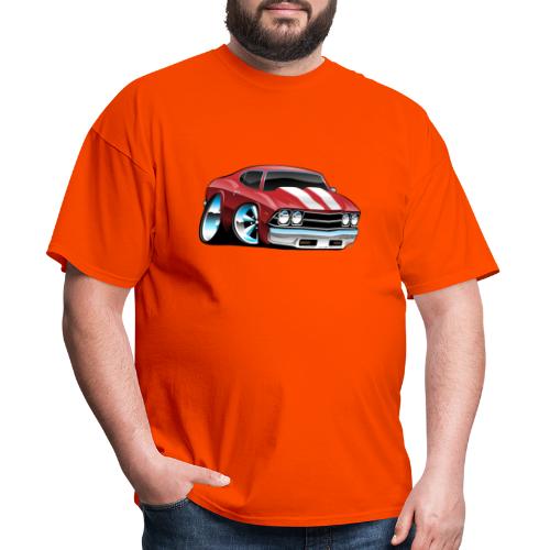 Classic American Muscle Car Cartoon - Men's T-Shirt