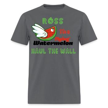 Ross The Flying Watermelon Haul The Wall - Men's T-Shirt - charcoal - Front - Jose (178cm)