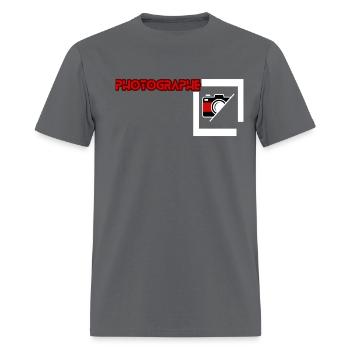 PHOTOGRAPHER - Men's T-Shirt - charcoal - Front - Jose (178cm)