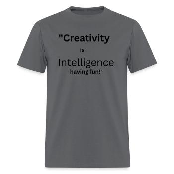 creativity - Men's T-Shirt - charcoal - Front - Jose (178cm)