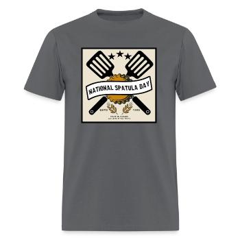 National Spatula Day - Men's T-Shirt - charcoal - Front - Jose (178cm)