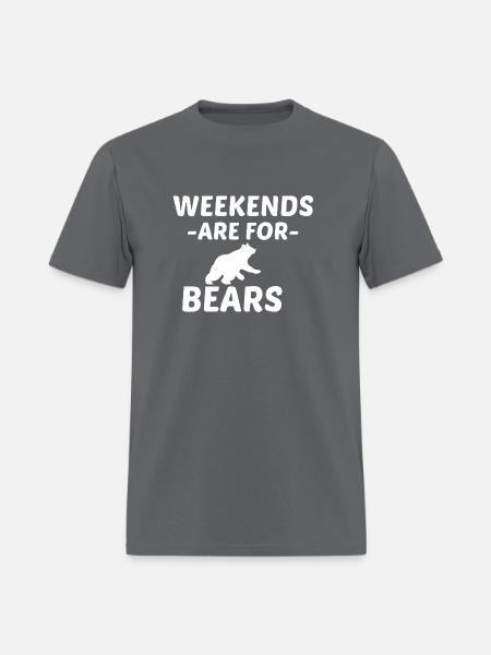 BEAR WEEKEND - Men's T-Shirt - charcoal