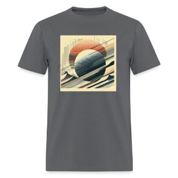 Risograph und Grain Risograph Design - Men's T-Shirt - charcoal - Front - Jose (178cm)