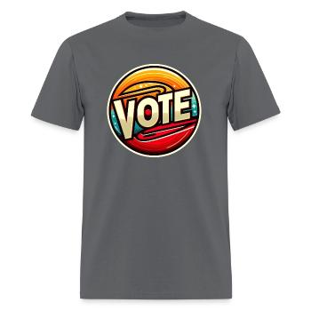 Vote - Men's T-Shirt - charcoal - Front - Jose (178cm)