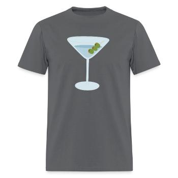 Martini - Men's T-Shirt - charcoal - Front - Jose (178cm)