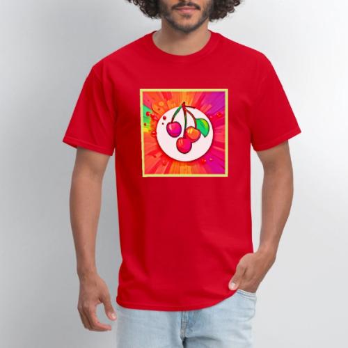 Cherry Pop Art Burst - Men's T-Shirt