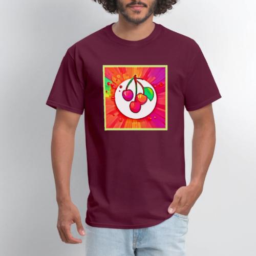 Cherry Pop Art Burst - Men's T-Shirt