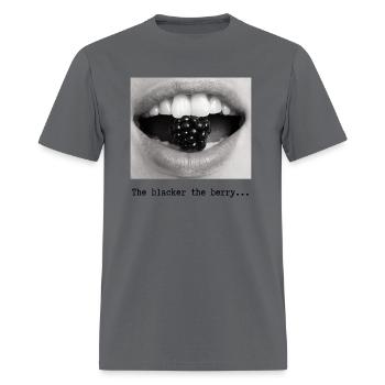 The Blacker the Berry - Men's T-Shirt - charcoal - Front - Jose (178cm)
