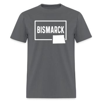 Bismarck Dakota du Nord et Vacances dans ville natale - T-shirt Homme - gris - Devant - Jose (178cm)