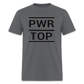 pwr top - Men's T-Shirt - charcoal - Front - Jose (178cm)