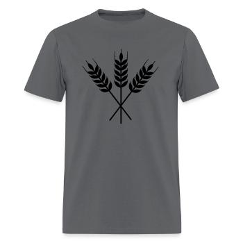 Three grain stalks - Men's T-Shirt - charcoal - Front - Jose (178cm)