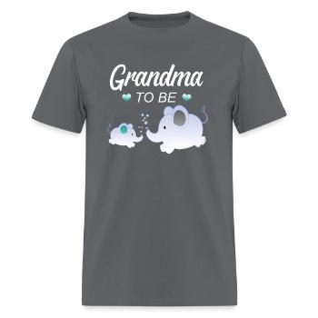 Grandma To Be Elephant Baby Shower For - Men's T-Shirt - charcoal - Front - Jose (178cm)