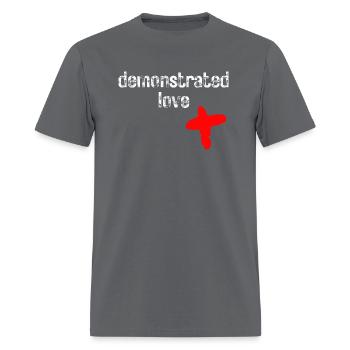 Demonstrated Love Wear - Men's T-Shirt - charcoal - Front - Jose (178cm)