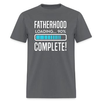 Dad Fatherhood Loading - Men's T-Shirt - charcoal - Front - Jose (178cm)