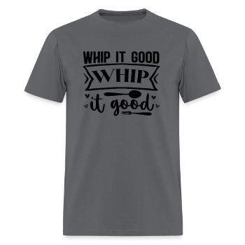 whip it good whip it good - Men's T-Shirt - charcoal - Front - Jose (178cm)