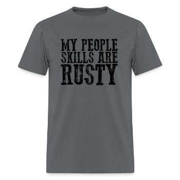 Mes compétences relationnelles sont rouillées 11 - T-shirt Homme - gris - Devant - Jose (178cm)