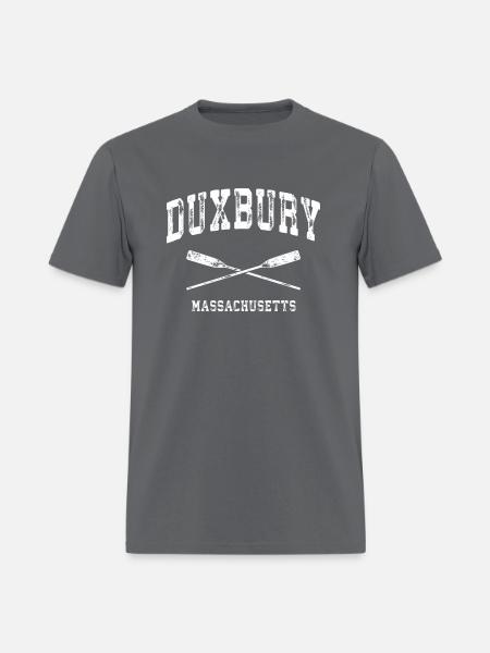 Duxbury Massachusetts Nautical Crossed Oars - Men's T-Shirt - charcoal