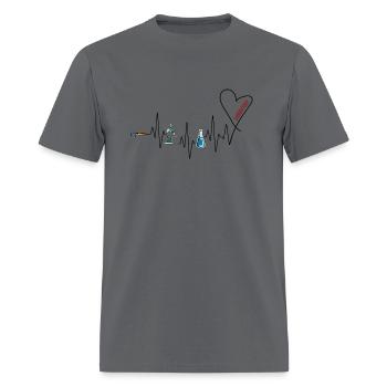 Laboratory Hebeat - Men's T-Shirt - charcoal - Front - Jose (178cm)