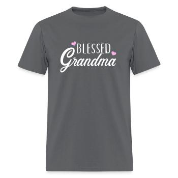 Bienheureuse grand-mère - T-shirt Homme - gris - Devant - Jose (178cm)