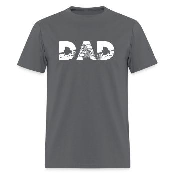 Rzr DAD with silhouette artsy - Men's T-Shirt - charcoal - Front - Jose (178cm)
