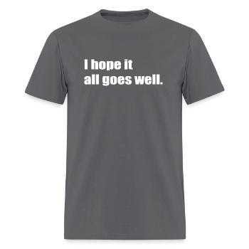 Congratulations quotes on achievement - Men's T-Shirt - charcoal - Front - Jose (178cm)