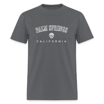 Palm Springs California Ferris Wheel Palm Trees - Men's T-Shirt - charcoal - Front - Jose (178cm)