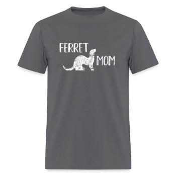 Ferret Mom For The Ferret And Enthusiasts - Men's T-Shirt - charcoal - Front - Jose (178cm)