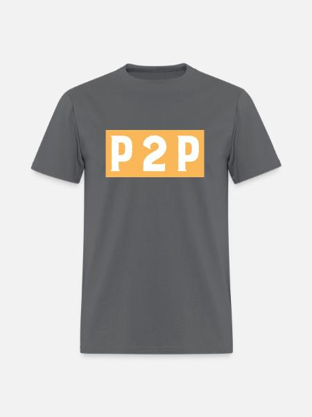 P2P or Park to Park Ham Radio T-shirt - Men's T-Shirt - charcoal