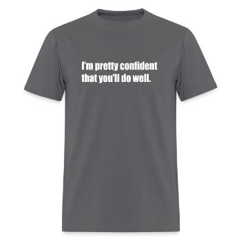 Congratulations quotes on achievement - Men's T-Shirt - charcoal - Front - Jose (178cm)
