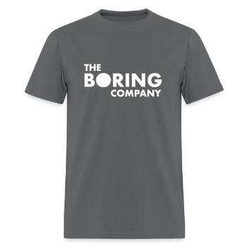 The Boring Company - Men's T-Shirt - charcoal - Front - Jose (178cm)