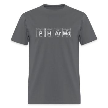 Pharmd- Pharmacy Graduate - Pharmacy School - Men's T-Shirt - charcoal - Front - Jose (178cm)