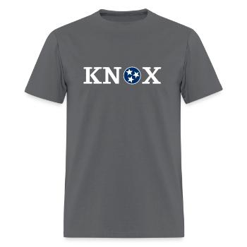 Knoxville Blue White Tennessee Flag Knox - Men's T-Shirt - charcoal - Front - Jose (178cm)