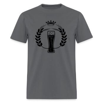 Corn grain beer crown - Men's T-Shirt - charcoal - Front - Jose (178cm)