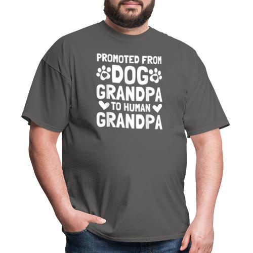 Promoted From Dog Grandpa To Human Grandpa T-Shirt - Men's T-Shirt