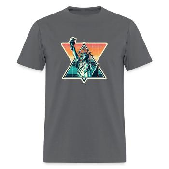 Retro Liberty - Men's T-Shirt - charcoal - Front - Jose (178cm)