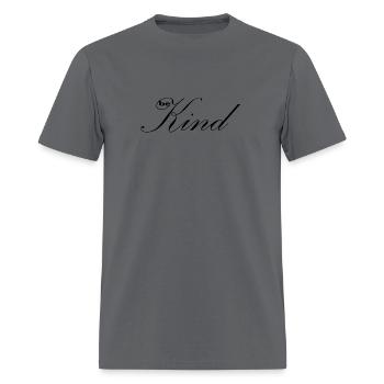 BE KIND6 - Men's T-Shirt - charcoal - Front - Jose (178cm)