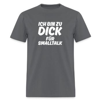Thick Ironie German quote - Men's T-Shirt - charcoal - Front - Jose (178cm)