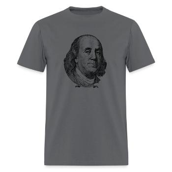 Benjamin Franklin Founding Father American Consti - Men's T-Shirt - charcoal - Front - Jose (178cm)