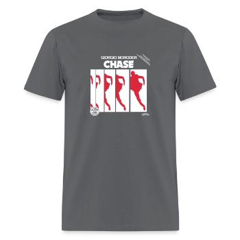 GIORGIO MORODER CHASE RETRO RECORD SLEEVE - Men's T-Shirt - charcoal - Front - Jose (178cm)