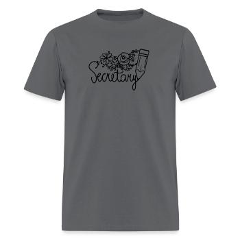 Secretary - Men's T-Shirt - charcoal - Front - Jose (178cm)