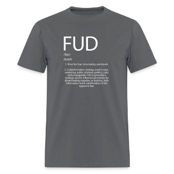 Fud Definition Fear Mixed With Doubt And Uncertain - Men's T-Shirt - charcoal - Front - Jose (178cm)