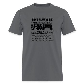 Gamer Rage - Men's T-Shirt - charcoal - Front - Jose (178cm)