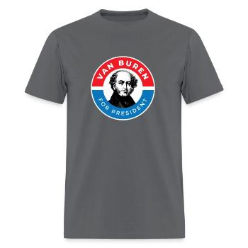 President Martin Van Buren - Men's T-Shirt - charcoal - Front - Jose (178cm)