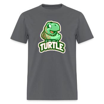 Wise as a Turtle ComicDesign - Men's T-Shirt - charcoal - Front - Jose (178cm)