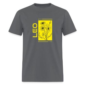 LEO - Men's T-Shirt - charcoal - Front - Jose (178cm)